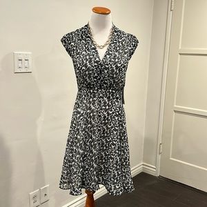 French Connection MIDI Dress Animal Print Size 12 NWT